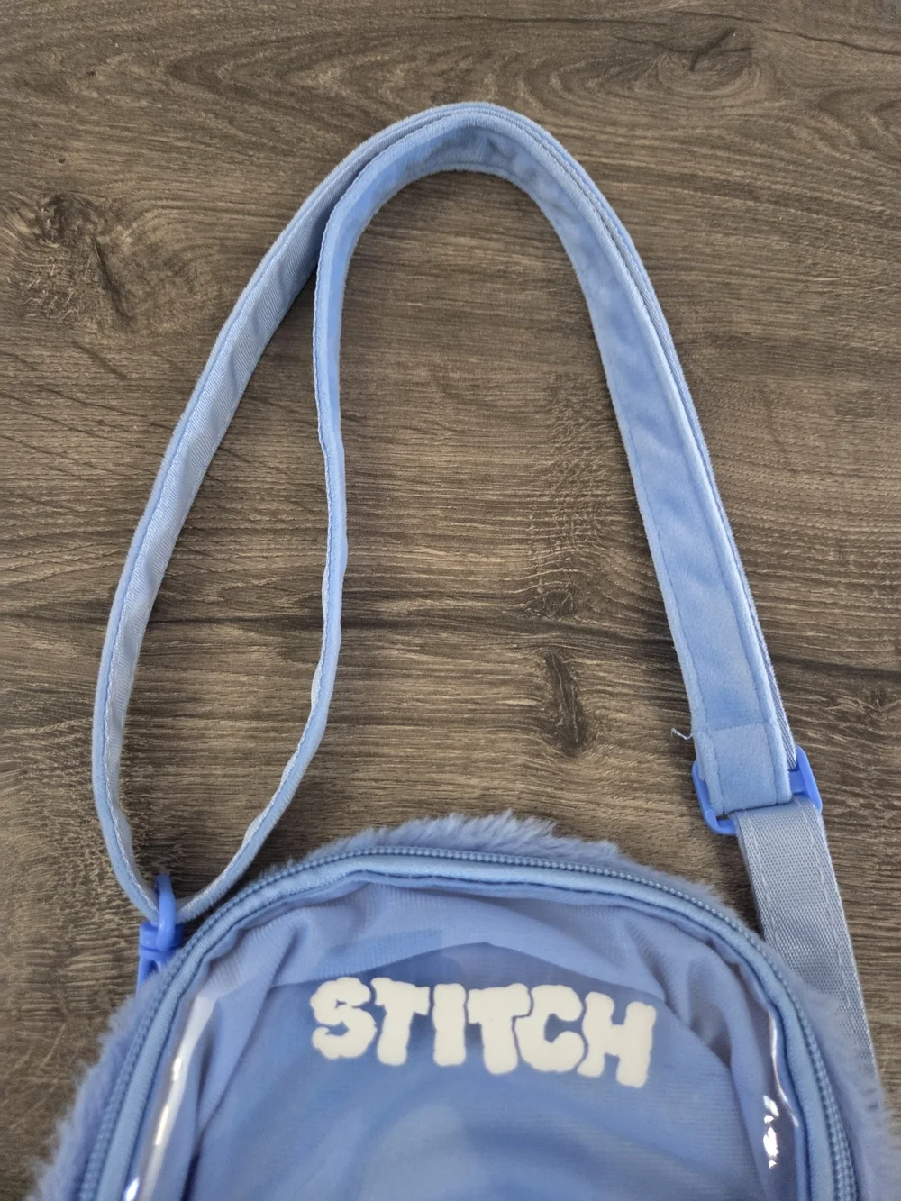 Miniso Stitch Inspired Plush Crossbody Bag